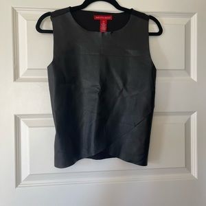 Saks Fifth Ave Vegan Leather Top